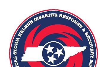 Tropical Storm Helene Disaster Response &amp; Recovery 2024-2025 Nashville District logo design