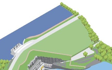 Buford Dam Isometric Graphic