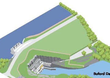 Buford Dam Isometric Graphic