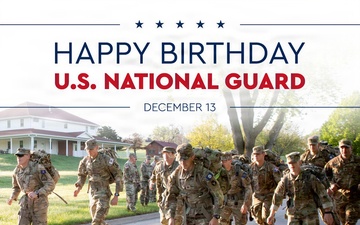 USAFA Social media graphic to celebrate the U.S. National Guard's birthday