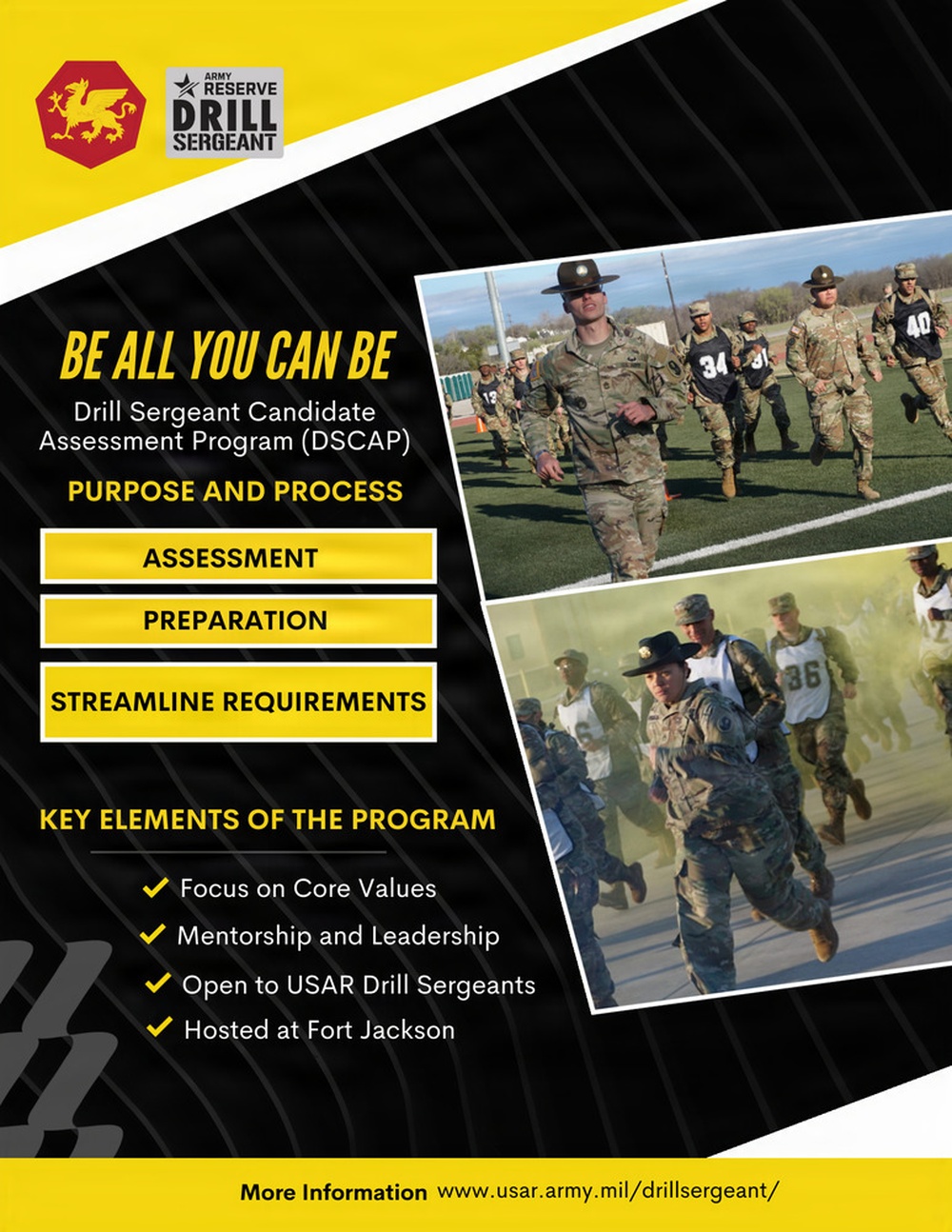 Drill Sergeant Candidate Assessment Program (DSCAP): Continuing to Prepare USAR Drill Sergeants to Transform Civilians into Warfighters