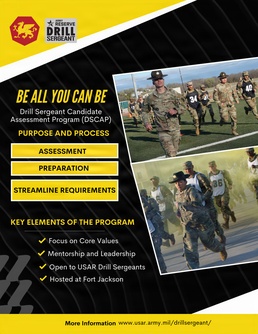 Drill Sergeant Candidate Assessment Program (DSCAP): Continuing to Prepare USAR Drill Sergeants to Transform Civilians into Warfighters