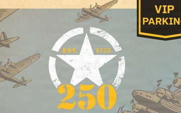 U.S. Army 250th Birthday Signage