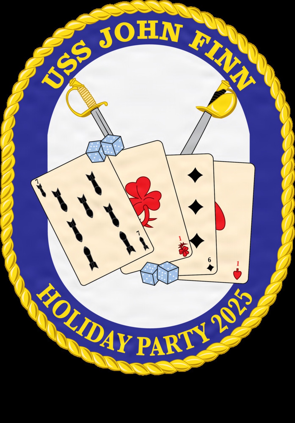 USS John Finn (DDG 113) Coin Design for 2025 Holiday Party
