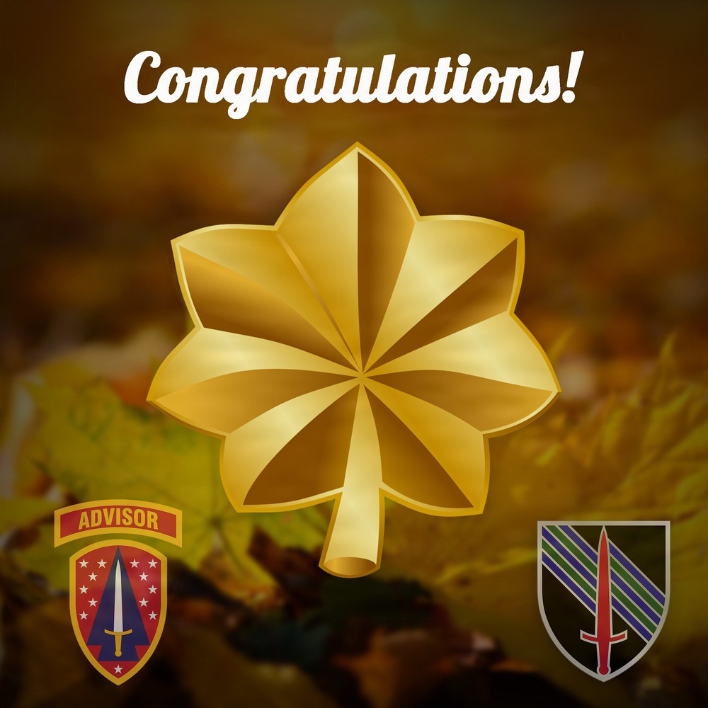 5th SFAB - U.S. Army Major Promotion Announcement