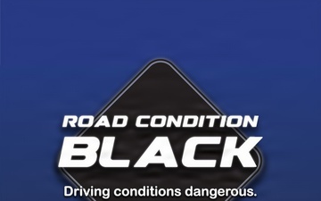 Dyess AFB winter weather road graphics