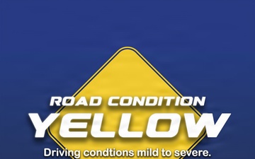 Dyess AFB winter weather road graphics