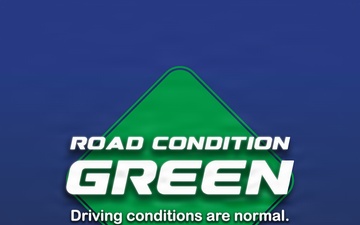 Dyess AFB winter weather road graphics