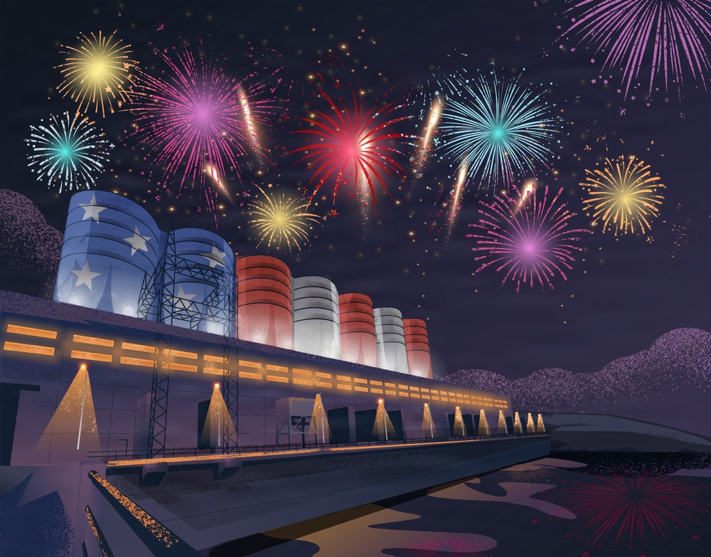 Oahe Dam Calendar and Social Media Graphic