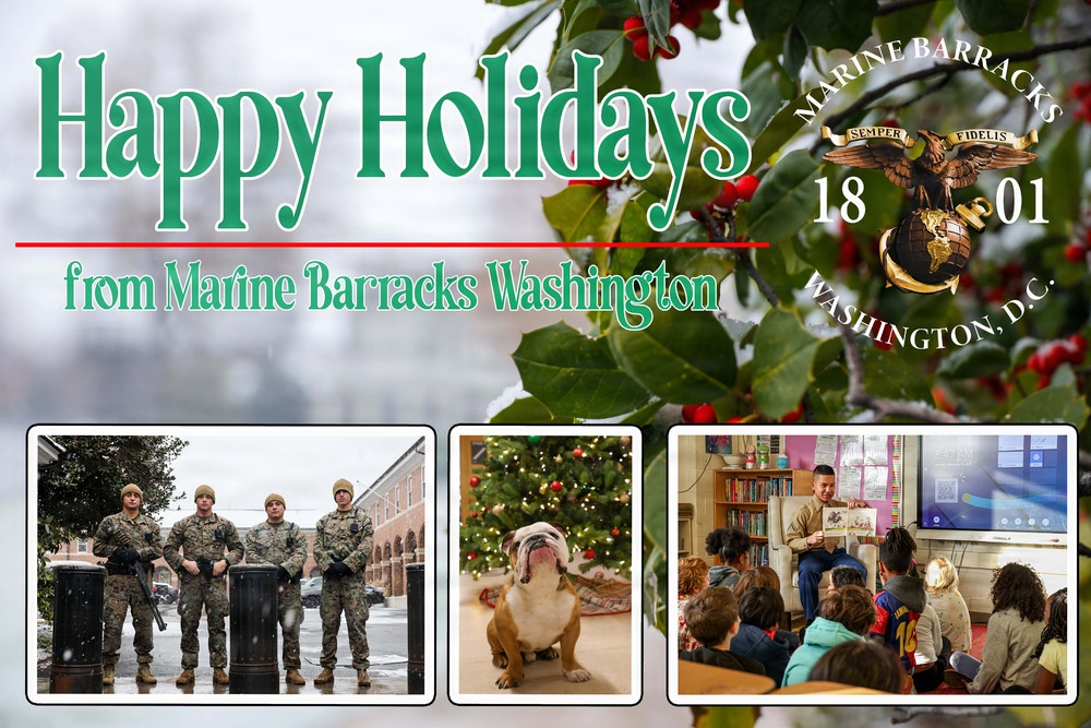 Marine Barracks Washington Celebrates the Holidays