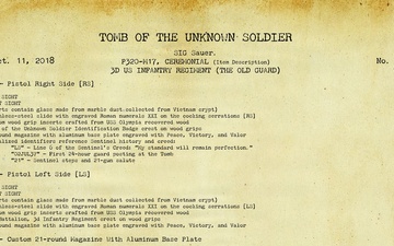Ceremonial M17 Pistol - Item Description Layout