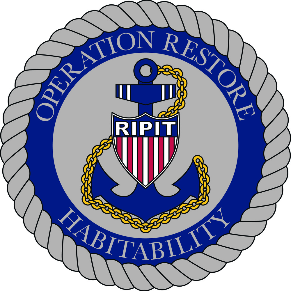 U.S. Coast Guard Operation Restore Habitability - Rapid Infrastructure Project Implementation Team (RIPIT) coin design