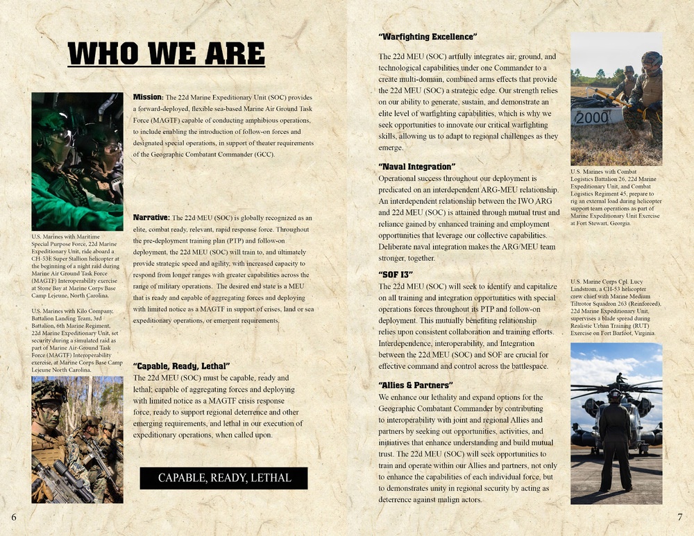 22nd MEU (SOC) Information Booklet