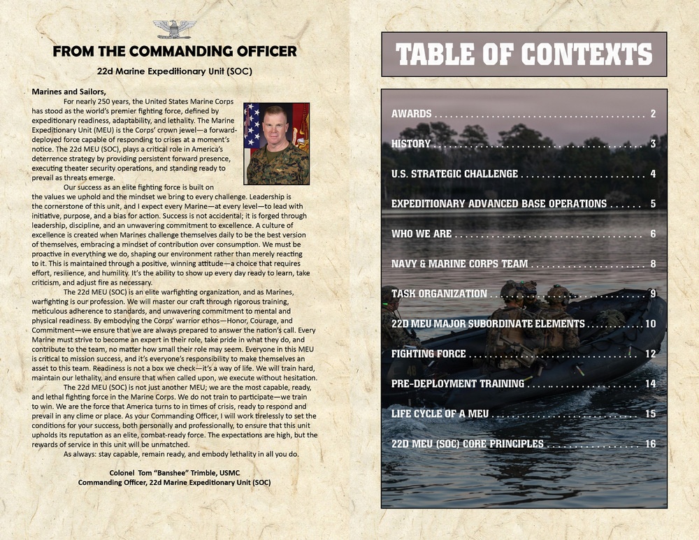22nd MEU (SOC) Information Booklet