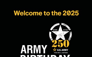Army 250th Birthday Festival Welcome Tent