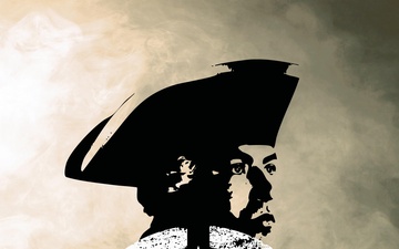 Army 250th Birthday Festival VIP Reception Period Soldier Banners-Revolutionary Era