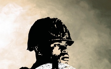 Army 250th Birthday Festival VIP Reception Period Soldier Banners-Vietnam Era