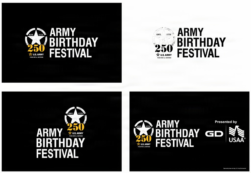 Army 250th Birthday Festival Lockup