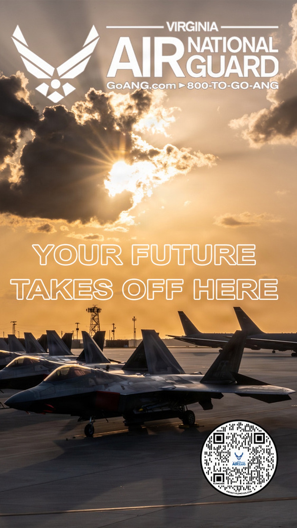 Your Future Takes Off Here VaANG advertisement