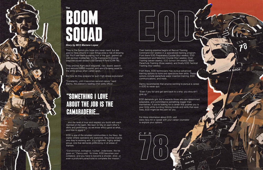 USS Gerald R. Ford (CVN 78) EOD Layout And Design