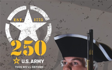 Army 250th Birthday Promo Poster-Revolutionary Era (full color)