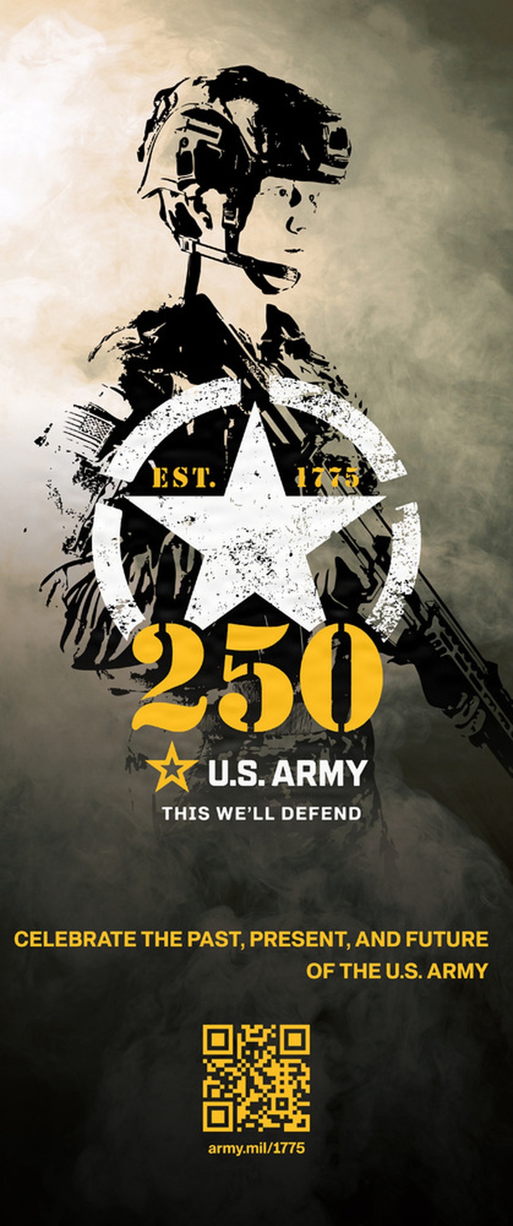Army 250th Birthday Stylized Period Soldier Posters - Modern Era