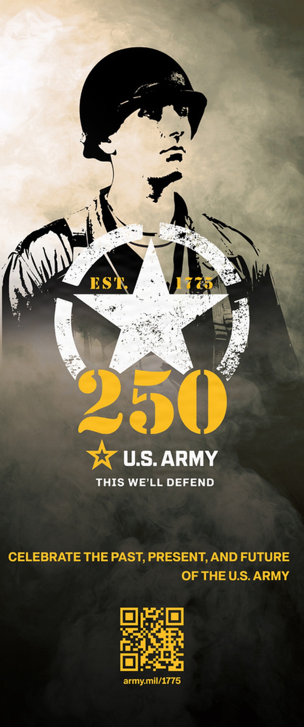 Army 250th Birthday Stylized Period Soldier Posters - WWII Era