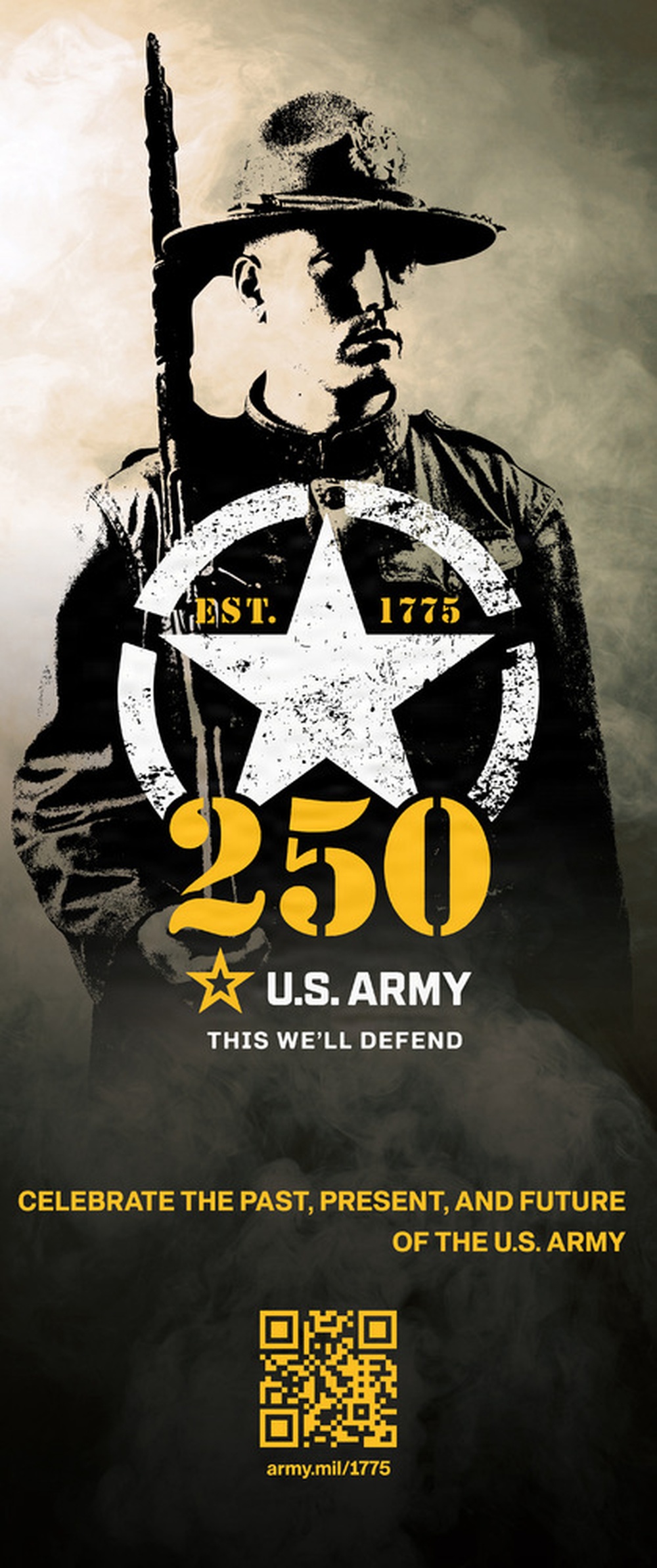 Army 250th Birthday Stylized Period Soldier Posters - WWI Era
