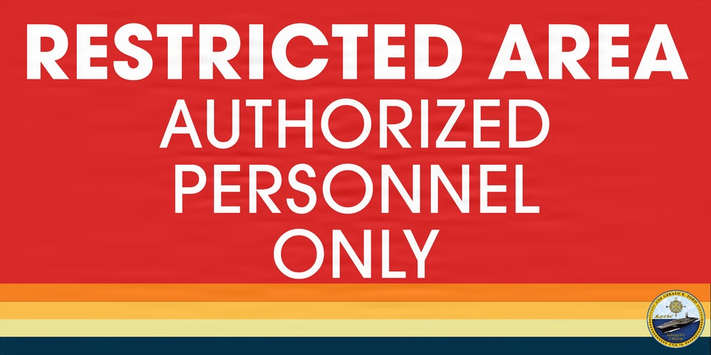 USS Gerald R. Ford (CVN 78) Friends and Family Day Signs