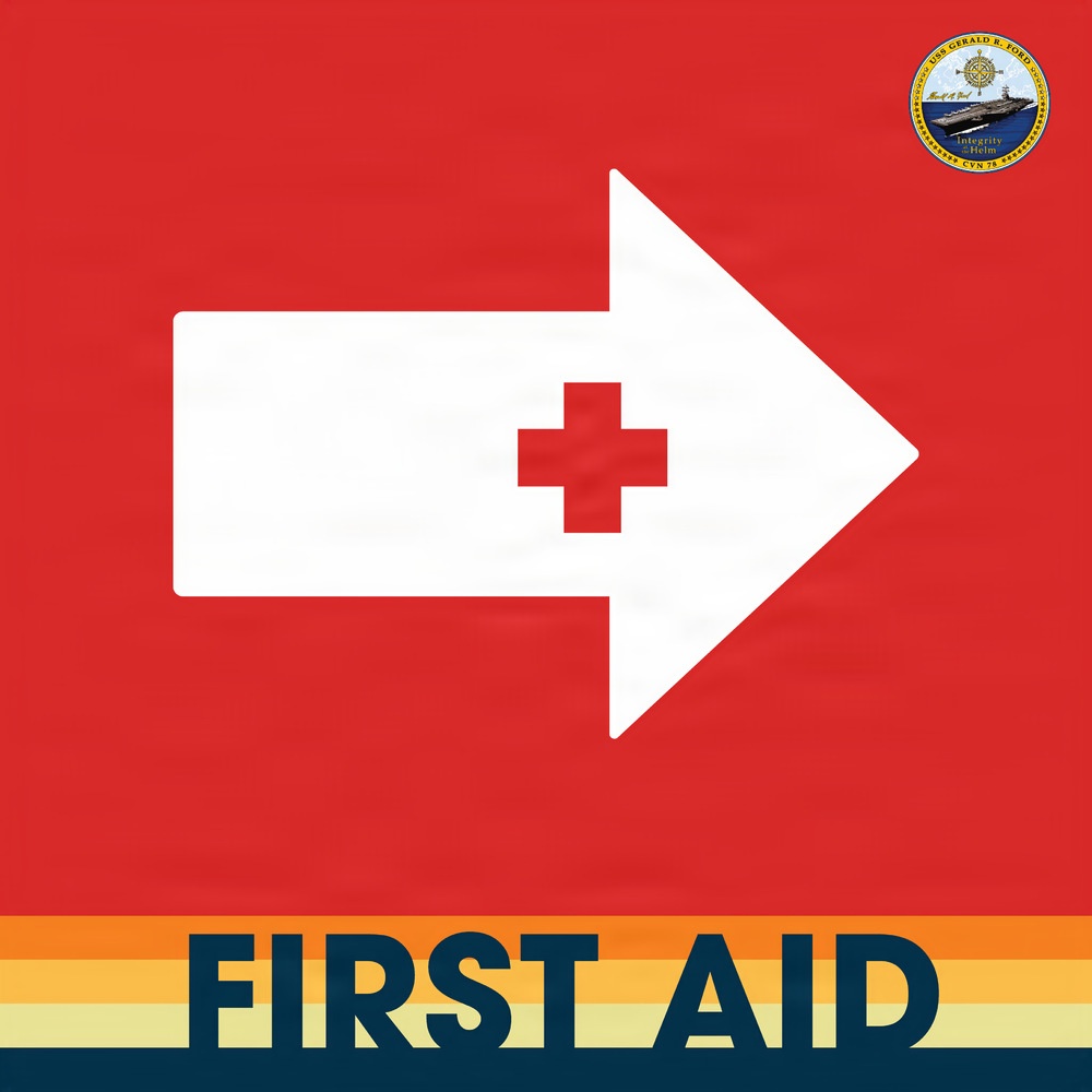 USS Gerald R. Ford (CVN 78) Friends and Family Day Signs