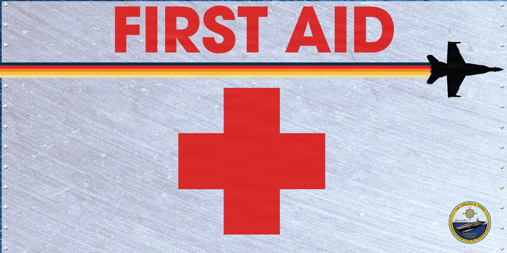 USS Gerald R. Ford (CVN 78) Friends and Family Day Signs