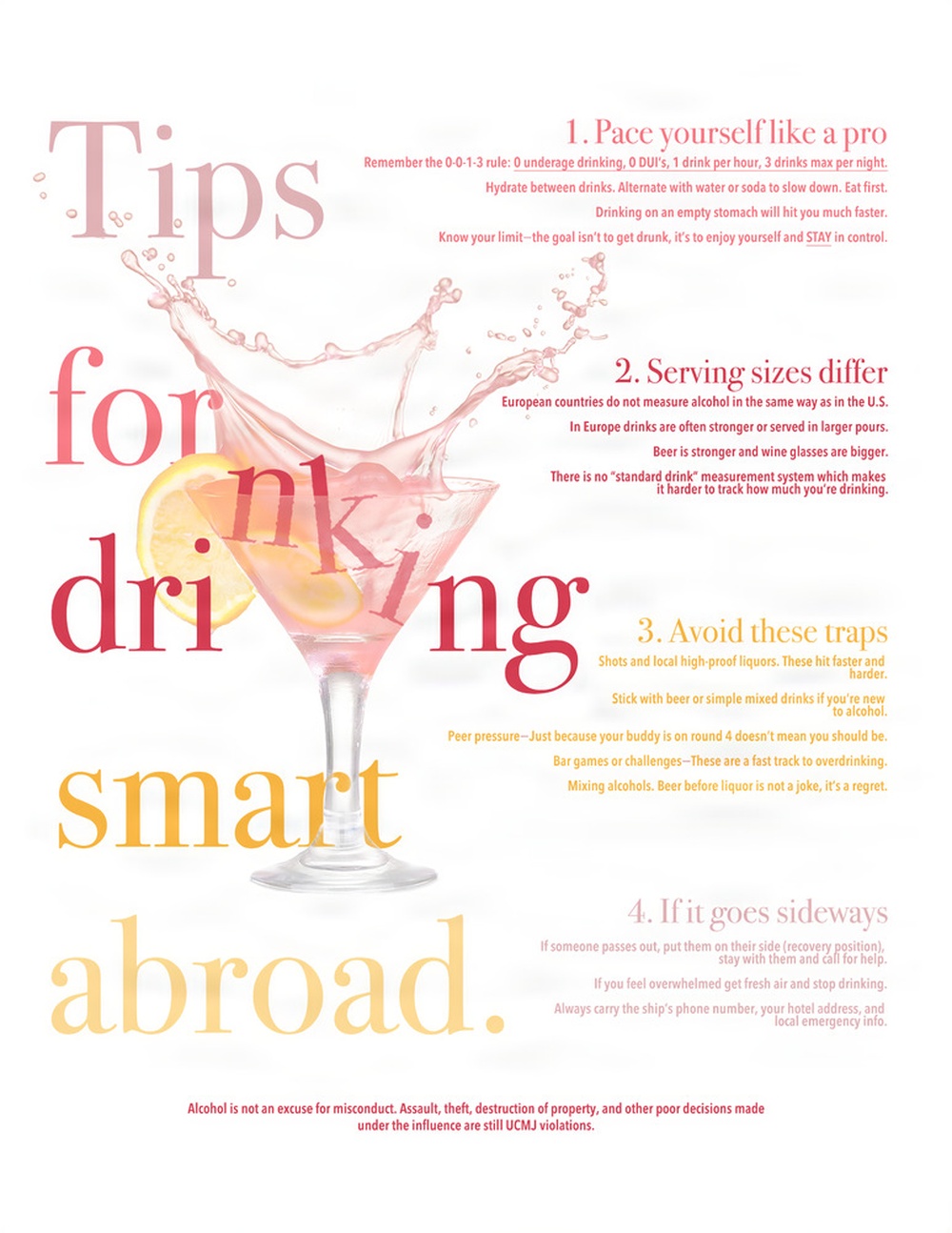 USS Gerald R. Ford (CVN 78) Safe Drinking Awareness Poster