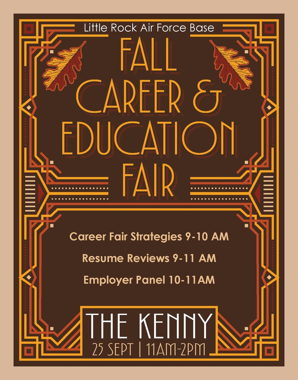 Fall Career and Education Fair Flyer Promotes Professional Development Event