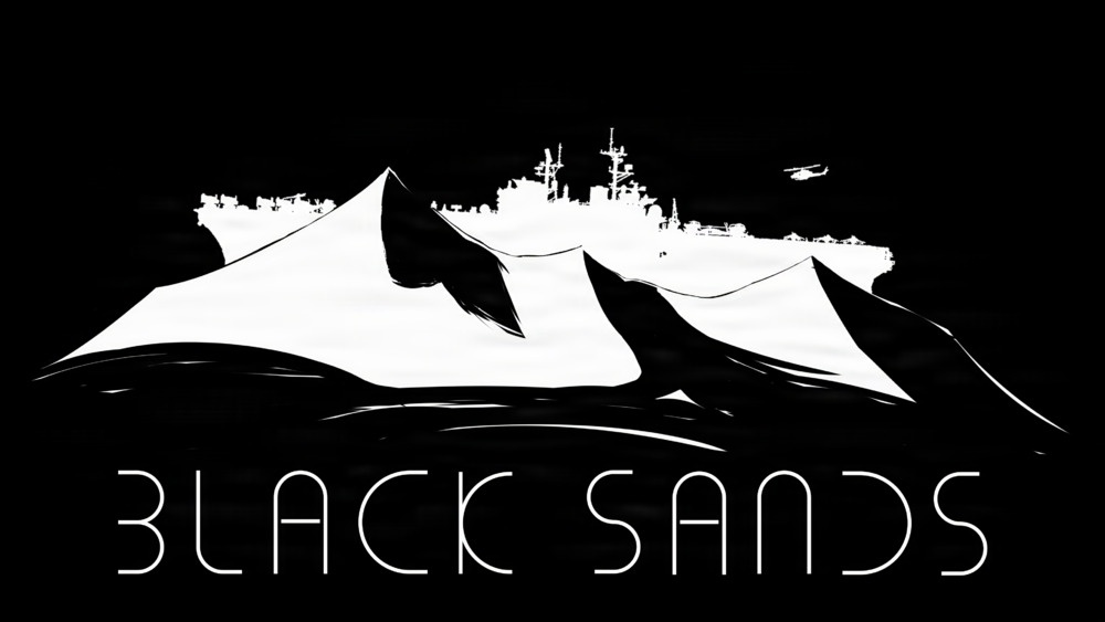 Internal Newsletter aboard USS Iwo Jima Logo "Black Sands"