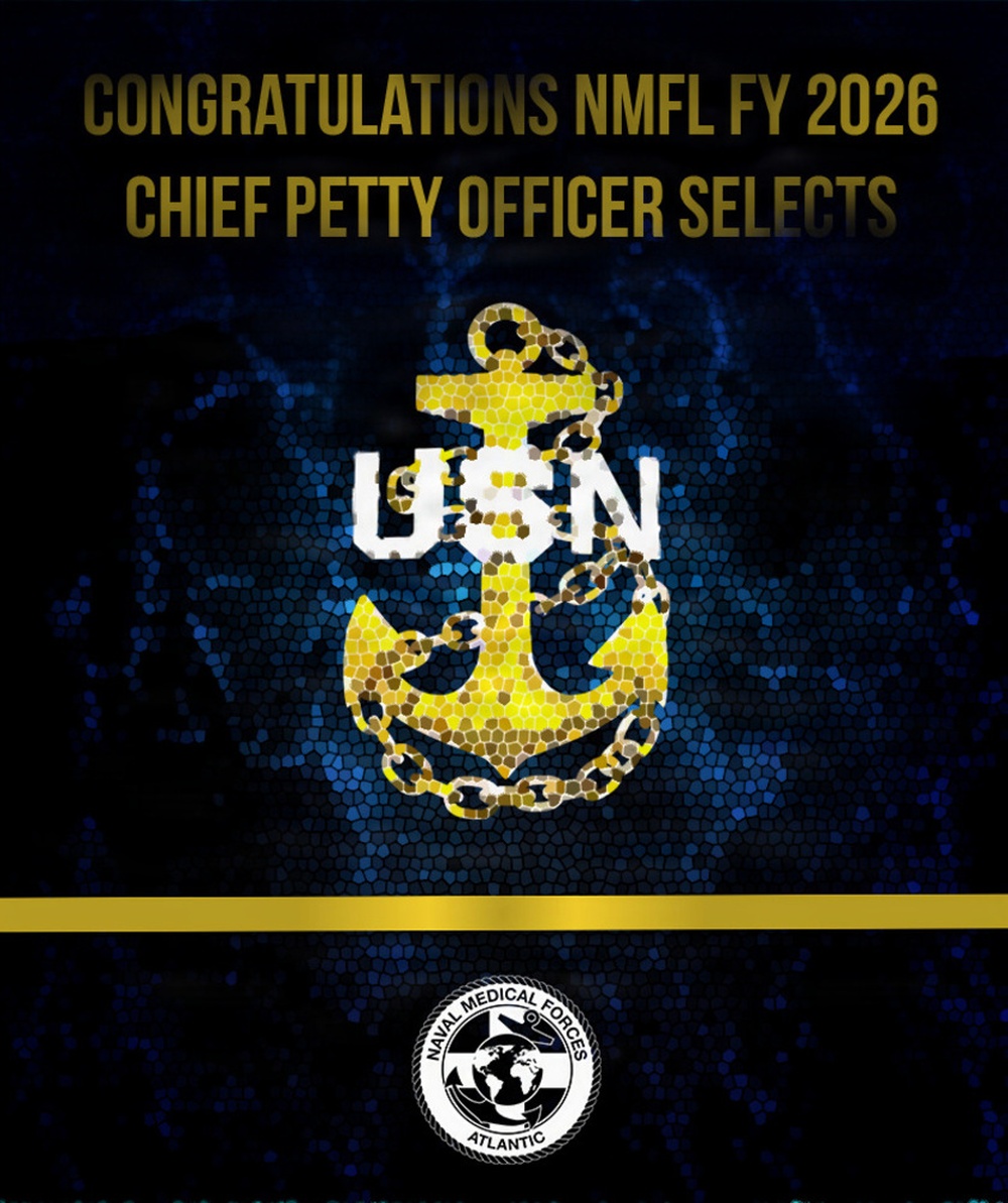 FY26 Chief Petty Officer Announcement Graphic