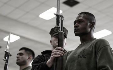 Silent Drill Platoon Selection at Marine Barracks Washington