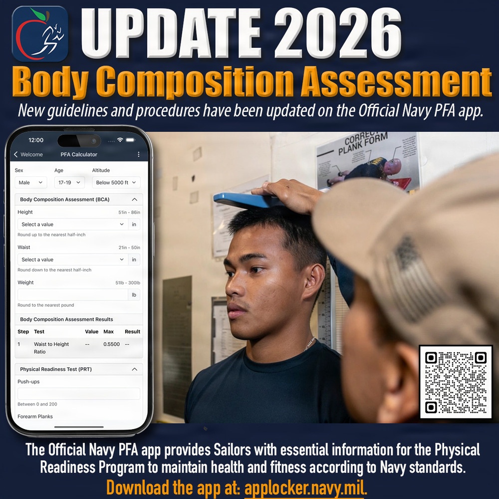 Physical Fitness Assessment (PFA) app - Body Composition Assessment