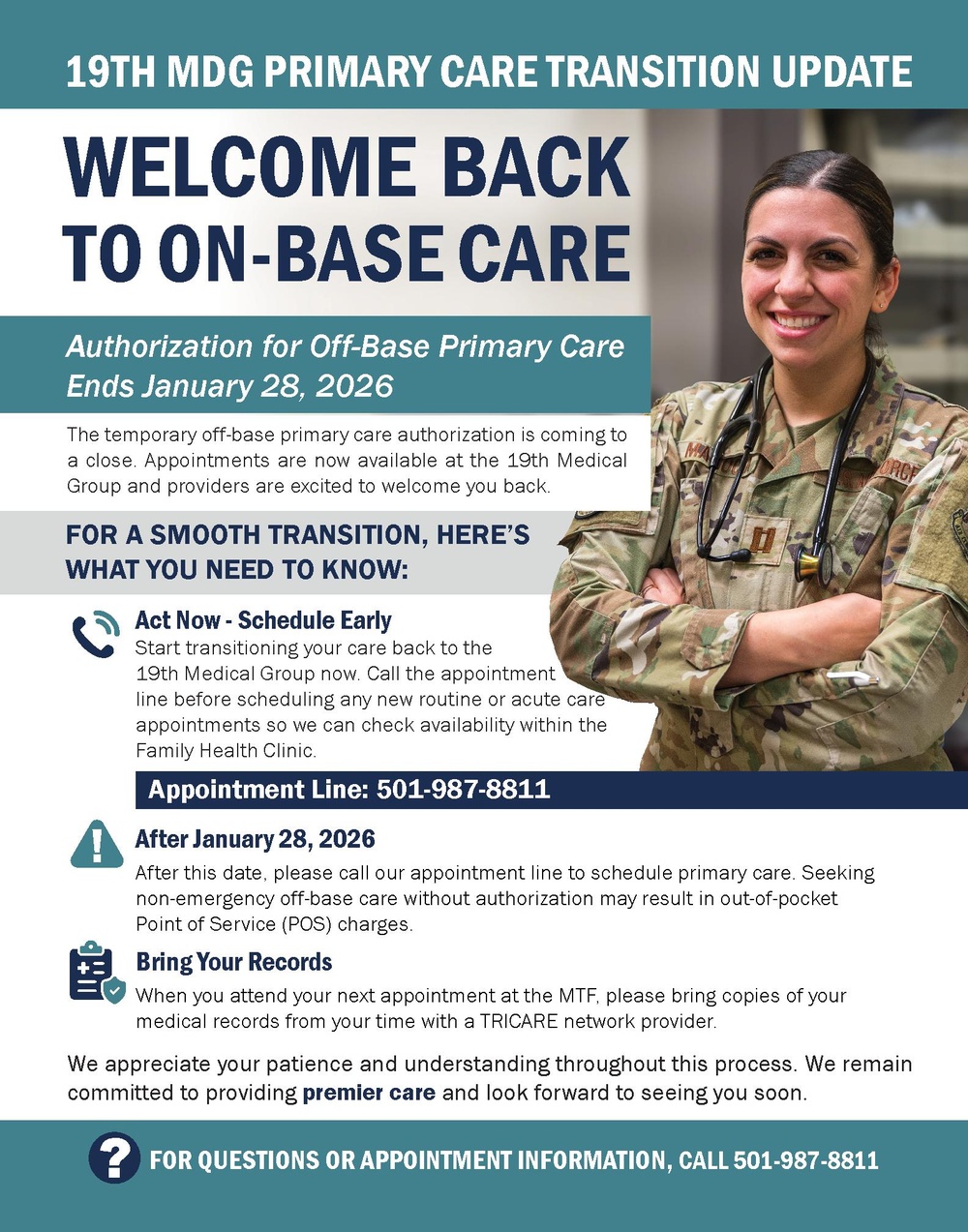 19th MDG Welcomes Patients Back to On-Base Primary Care