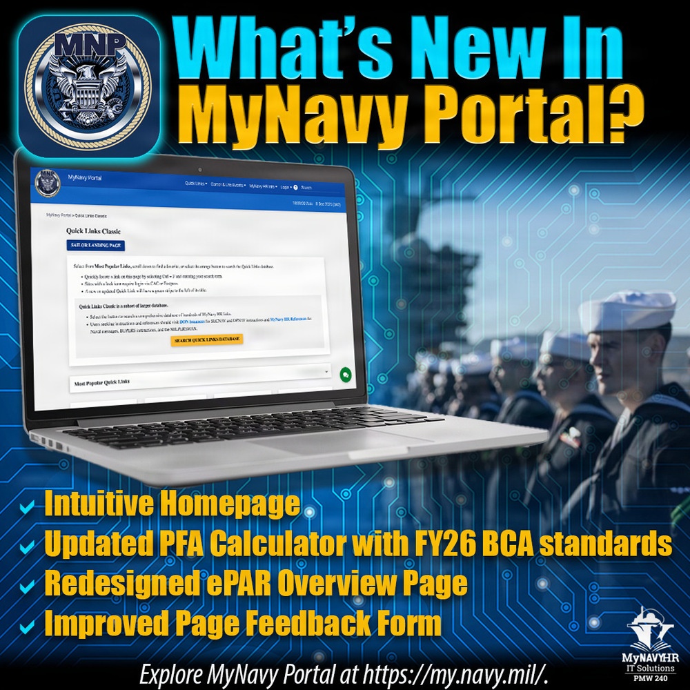 MyNavy Portal (MNP) Release 30