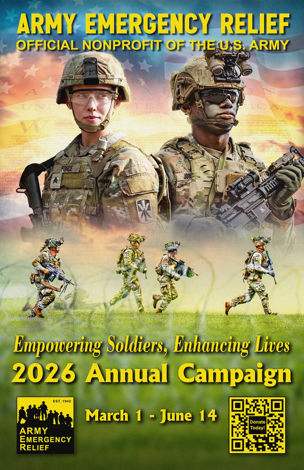 2026 Army Emergency Relief Annual Campaign Poster (small)