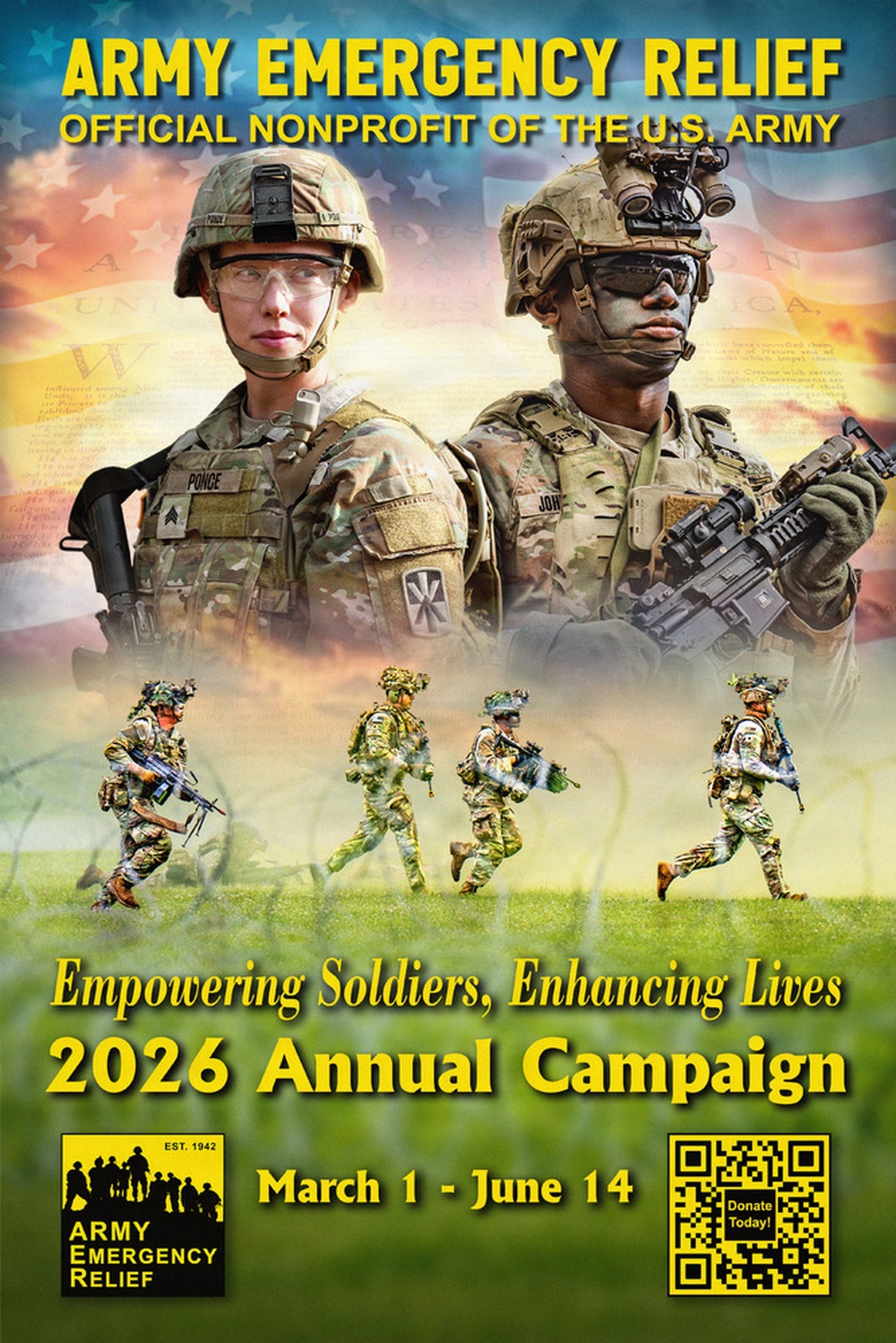 2026 Army Emergency Relief Annual Campaign Poster (Large)