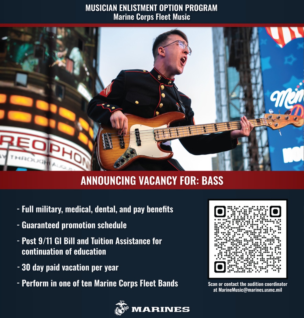 Musician Enlistment Option Program Vacancies