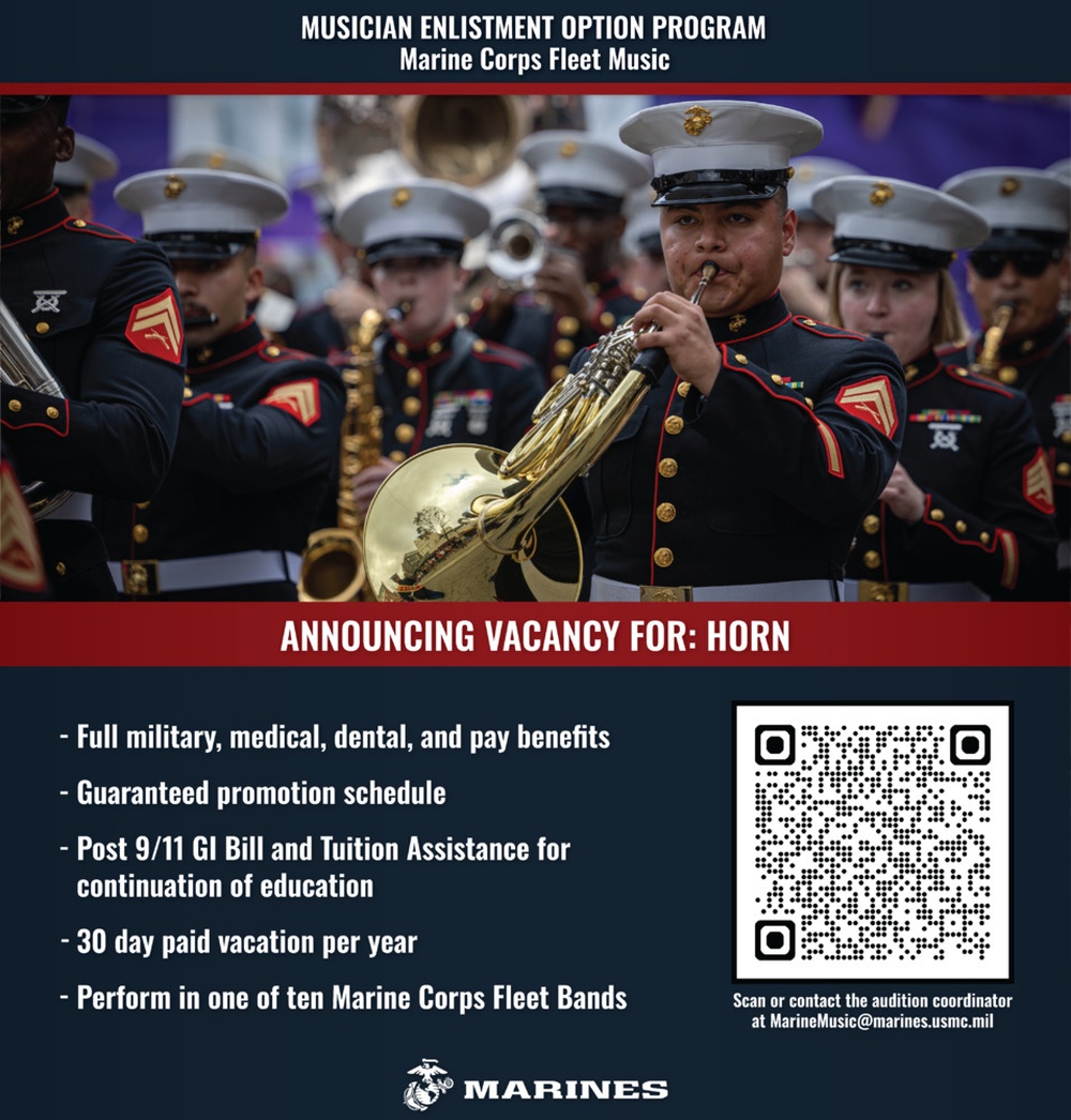 Musician Enlistment Option Program Vacancies