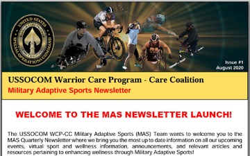 Military Adaptive Sports Newsletter August Thumbnail