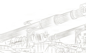 M109 Paladan howitzer drawing