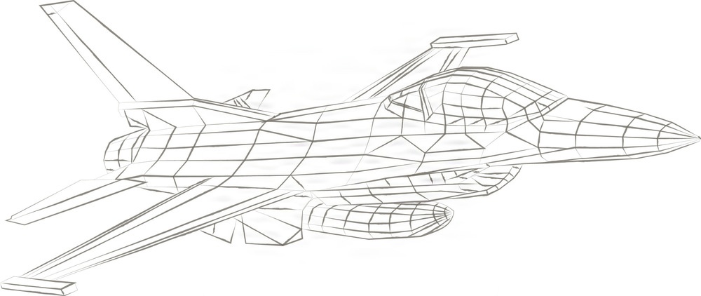 F-16 Fighting Falcon Drawing