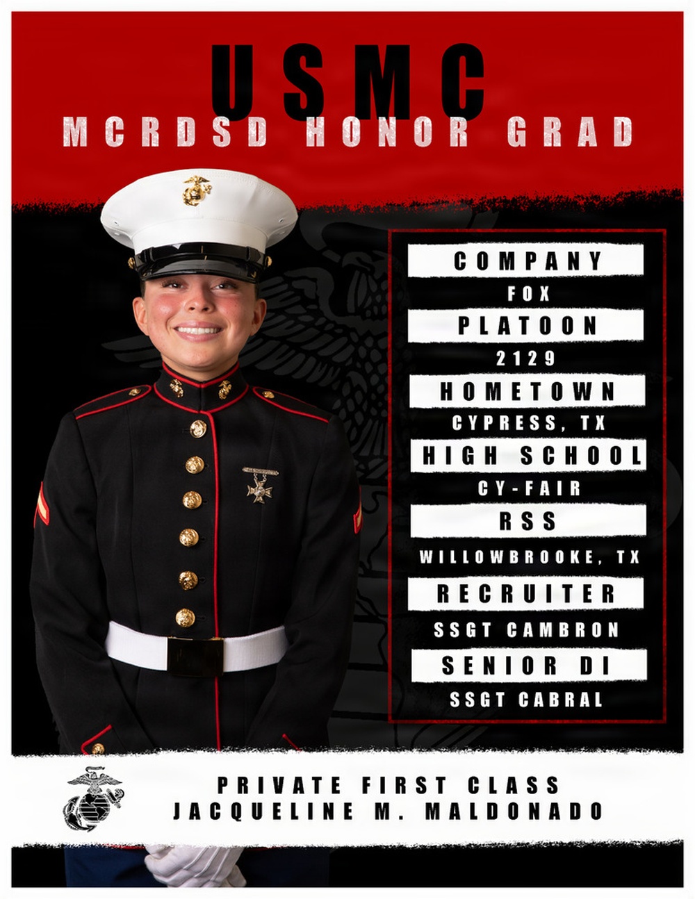 Fox Company Honor Graduate