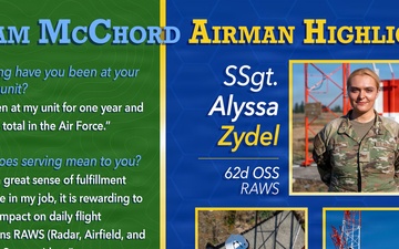 Airman Highlight Graphic - SSgt. Zydel
