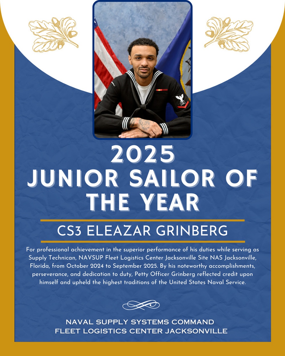 2025 Junior Sailor of the Year