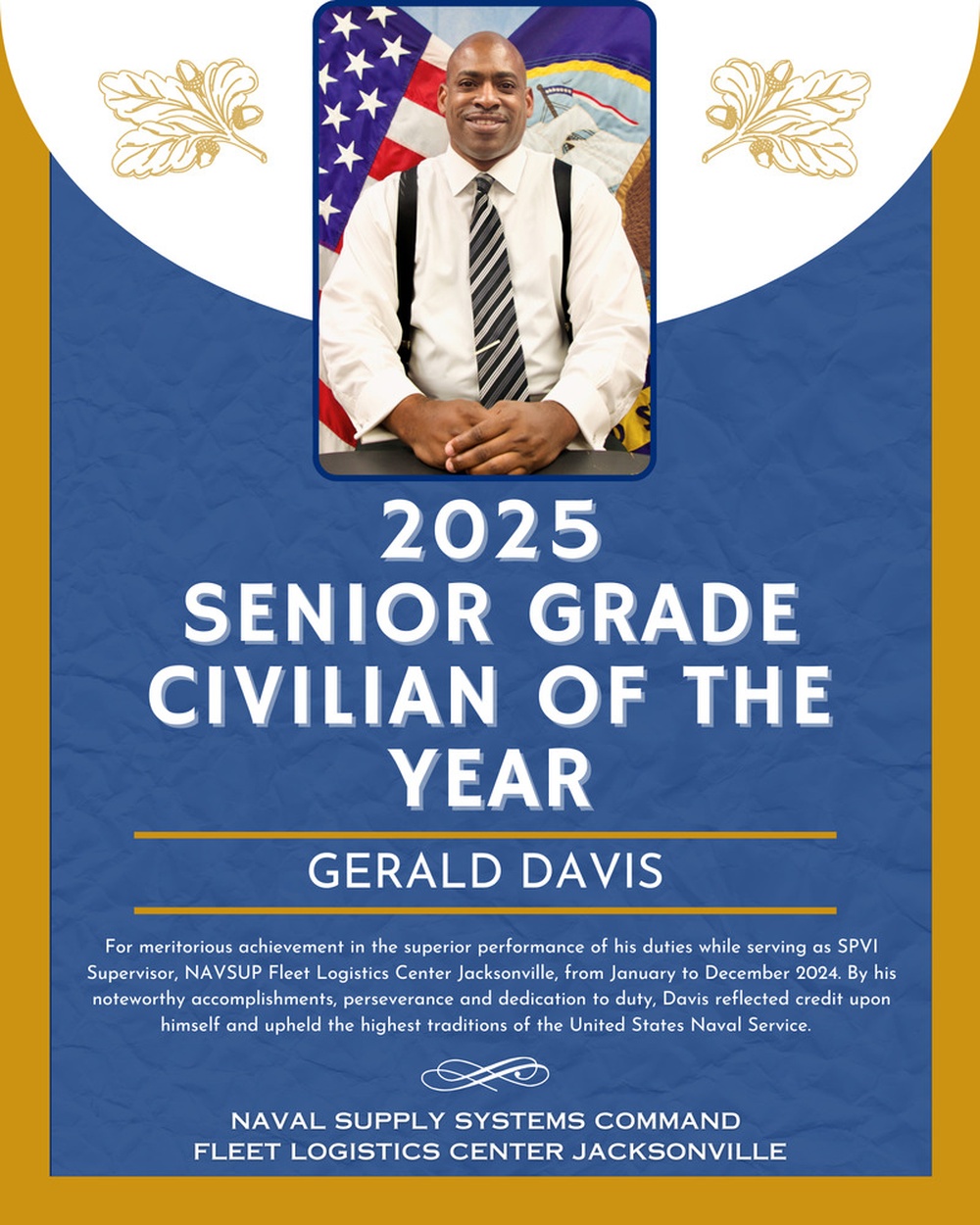 2025 Senior Grade Civilian of the Year